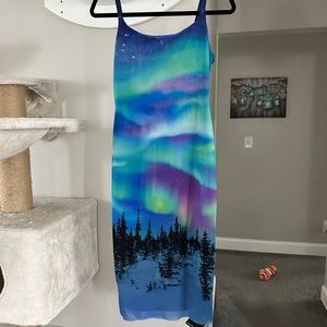 Blackmilk NORTHERN LIGHTS SHEER BODYCON SLIP DRESS